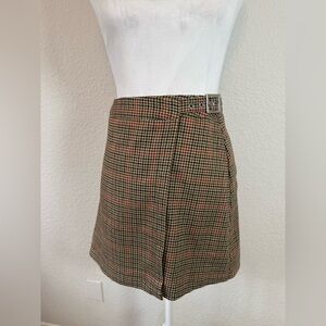 BRANDY MELVILLE PLAID‎ MINI WRAP SKIRT. S/M